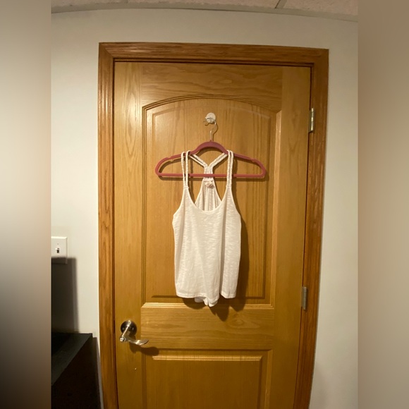 OP Women’s Size Medium White Racer Back Tank Top with Rope Details - Picture 1 of 5